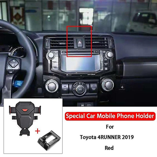 Mobiltelefonhållare för Toyota Land Cruiser Fj Avalon Reiz 4runner Harrier Venza - WELLNGS Red-05