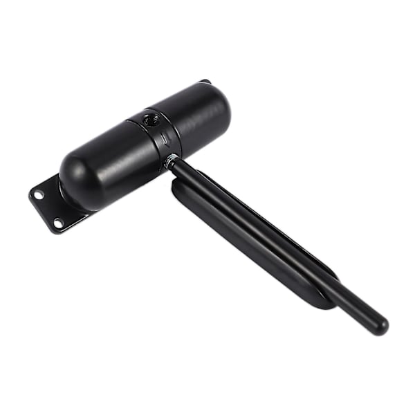 2 Set 20-70kgs Svart Justerbar Ytmonterad Fjäderdörrstängare Automatisk Dörrstängare Brandklassad-WELLNGS