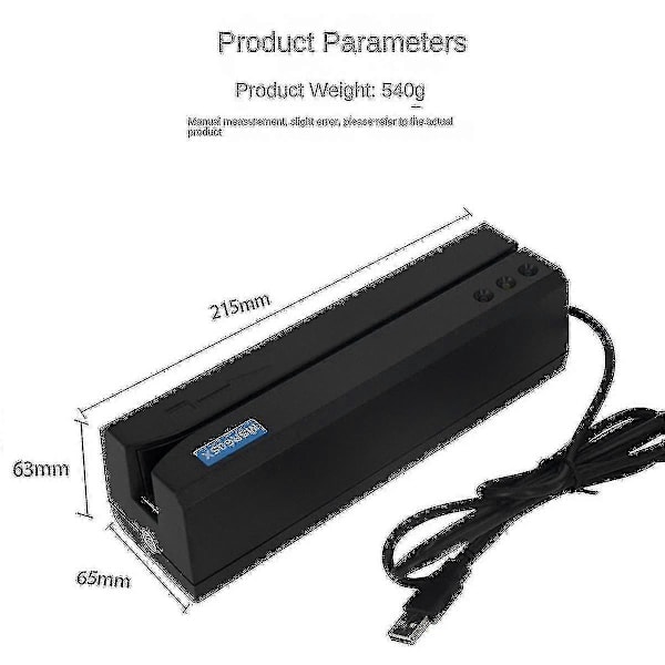 Msr605x Magnetstripekortleser Skriver Encoder Magstrip Msr206 Msr605 Msr606 Msrx6 Msrx6bt-WELLNGS