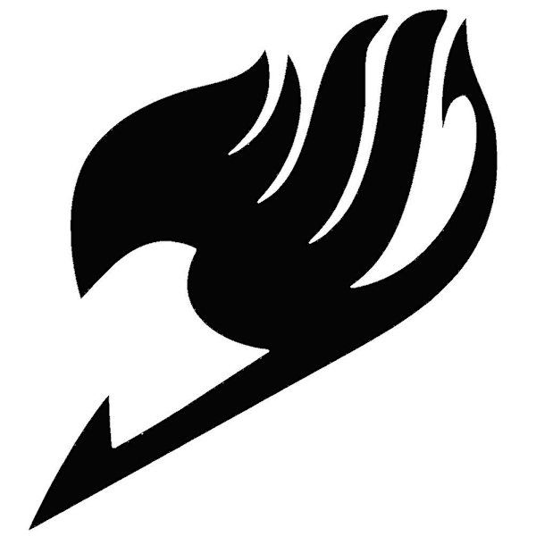 Fairy Tail-logo klistremerke for bil, lastebil, kjøretøy, karosseri, vindu, støtfanger - WELLNGS Black