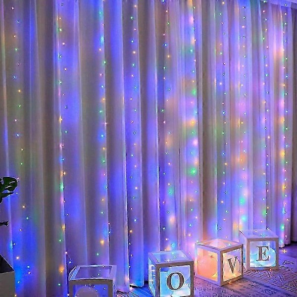 3M 4M 6M USB Gardin Lyslenke LED Lys Julelys Juledekorasjoner Bryllupsdekorasjoner-WELLNGS Red 6x3M