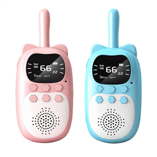 Leke for barn 3-14 år Walkie Talkie for gutter og jenter 22-WELLNGS Pink+Blue