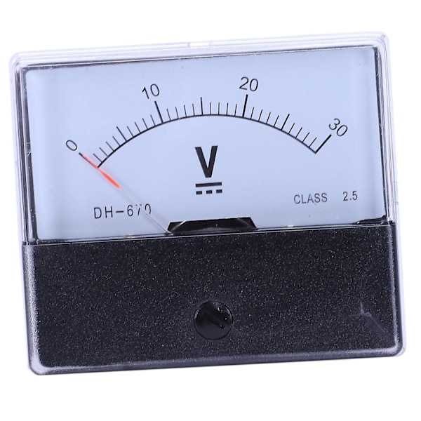 DH-670 Precision DC 30V Analog Panelmätare Voltmeter-WELLNGS