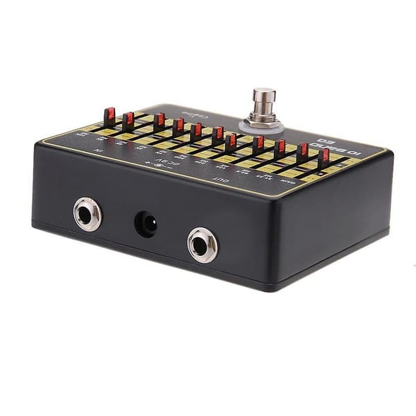 -24 10-Bands EQ Equalizer True Bypass Gitarr Effekt Pedal med Aluminiumlegering-WELLNGS