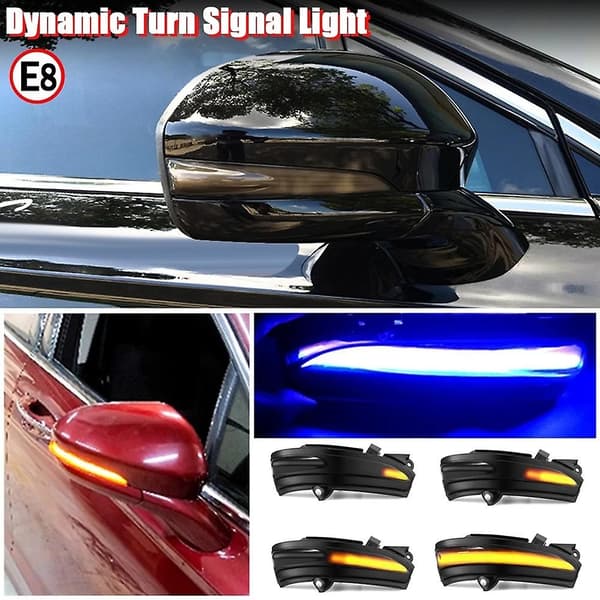 for Mondeo MK5 2014-2019 Bil LED Dynamisk Side Speil Lys Blinklys Blå Blinklysindikator - WELLNGS