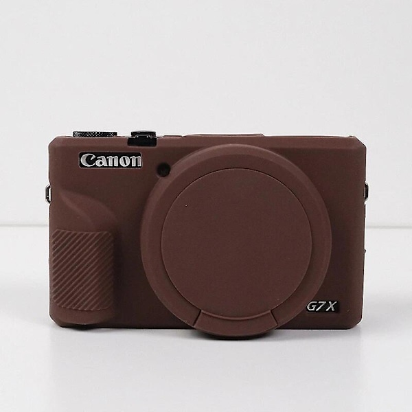 Nytt kamerasilikonetui for Canon G7xii G7x Ii G7x Mark 2 G7x Iii G7x3 G7x Mark 3 gummi beskyttende dekselpose kamerahud-WELLNGS 0 G7X36