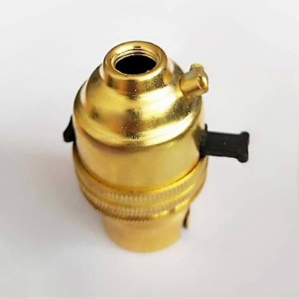 Messing Bryter Lampe Lyspæreholder B22 Bajonettfatning I2q5-WELLNGS