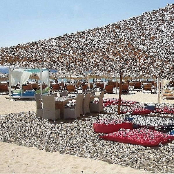 Kamouflage Nät Solskydd Kamouflage Nät Persienner Patio Mesh Nät för Camping Skytte Jakt-WELLNGS White 3m by 4m