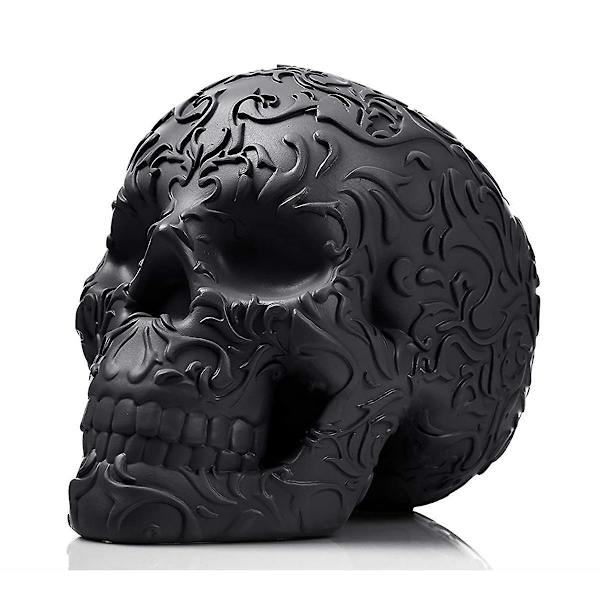Hodeskalle Sminkekost Holder Gothic Spooky Dekor Organizer Plante Blomsterpotte for Halloween Bord Toaletbord - WELLNGS