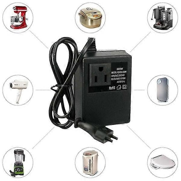 Spänningsomvandlare nedtransformator 220V till 110V AC nedtrappning - WELLNGS
