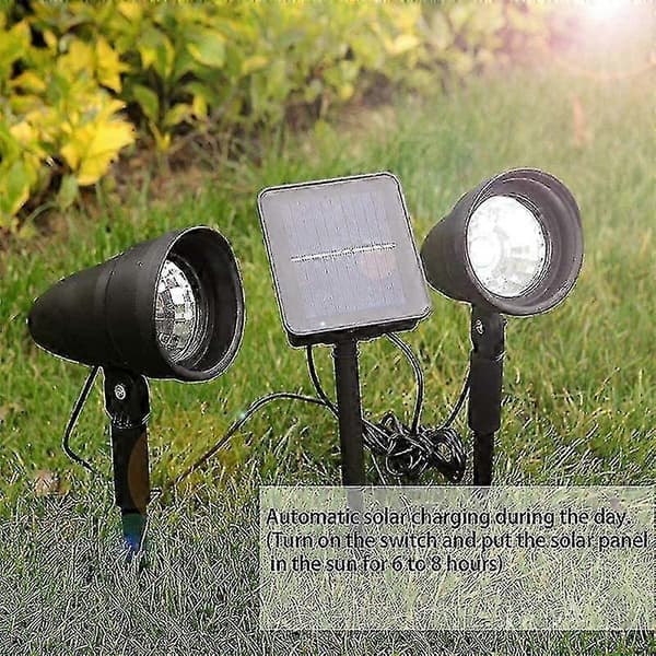 LED Solar Plænespotlight IP65 Vandtæt til Gårdhave - WELLNGS