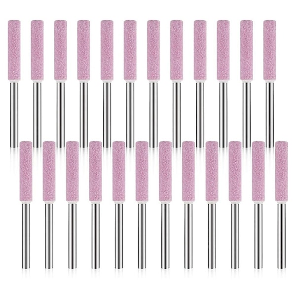 24-pack kedjesågslipare, slipverktyg för kedjesågslipare 3x4,8 mm - WELLNGS