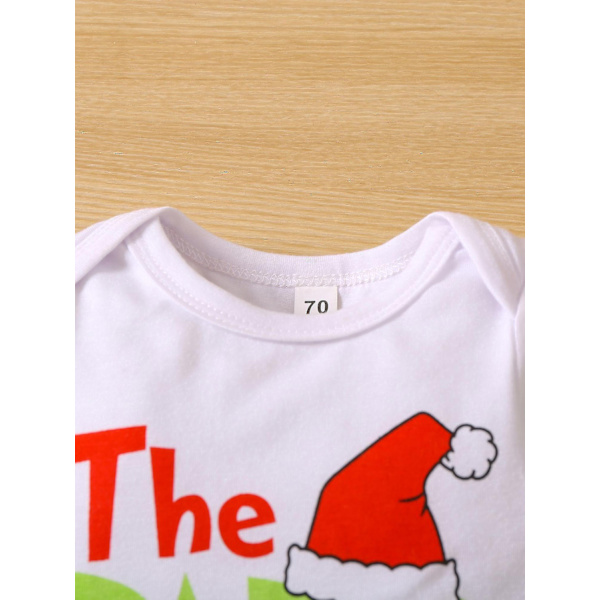 Vauva, joka varasti joulun asun vauvanpojat Tytöt Xmas Vihreä Karvainen Monster Puku Vaatteet Set-WELLNGS Style 2 18-24 Months