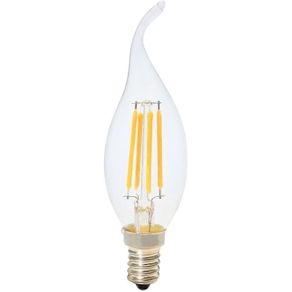 5 st E14 Filament LED-lampa, Ljuslampor, Varmvitt Skruvlampa - WELLNGS