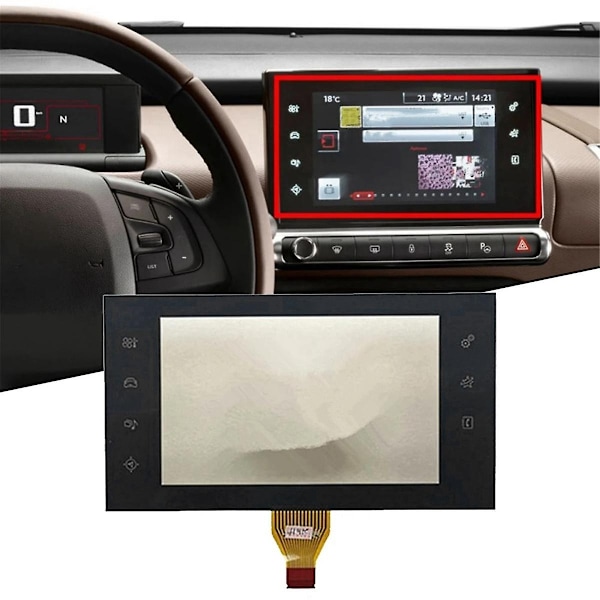 Car Monitor Touch Screen LCD-skärm för C4 Cactus 2014-2018 98010025zd Bilreservdel-WELLNGS