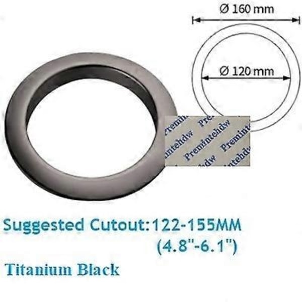 Kvadratisk Rektangulær Rund Rustfrit Stål Bordplade Skrivebord Bænkbord Affaldsspand Skakt Grommet Børstet Poleret Rosenguld Gunblack-WELLNGS Titanium Black