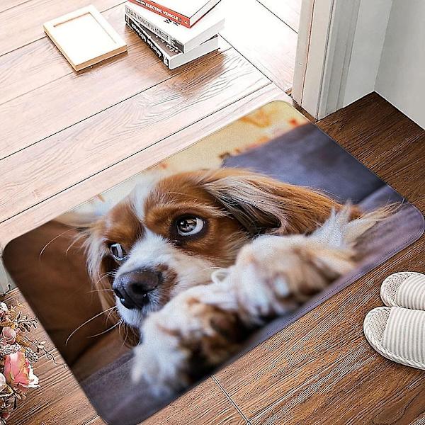Söt mops husky hundmönster halkfri mockamatta sovrum vardagsrum mjuk golvmatta inomhusmatta heminredning-WELLNGS 7 60x90cm 24x36inch