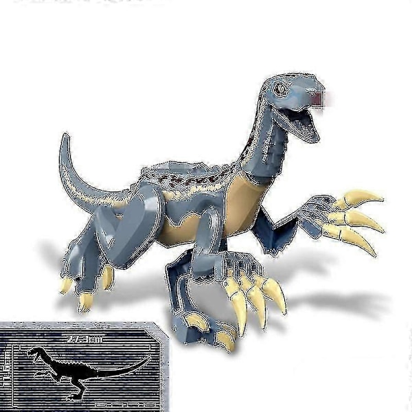 1 kpl Jurassic Iso Koko Dinosaurusten Rakennuspalikat T-rex Quetzalcoatlus Spinosaurus Toimintahahmot Lasten lelut-WELLNGS Therizinosaurus