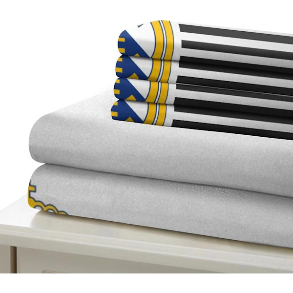 Real Madrid Ultra Soft Påslakan Set D Sängkläder Berömd Fotbollslag Tryckt Mikrofiber Täcke Överdrag Delar med Dragkedja Stängning 135*200 CM-WELLNGS Single135x200cm