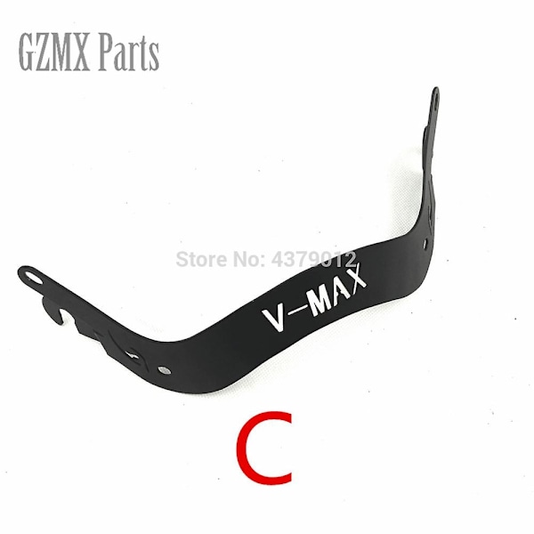 Motorcykel Vindruta Vindruta Deflektor med Fäste för Yamaha VMAX1200 V-MAX 1200 VMAX 1200 Big Diavel 1985-2007-WELLNGS E