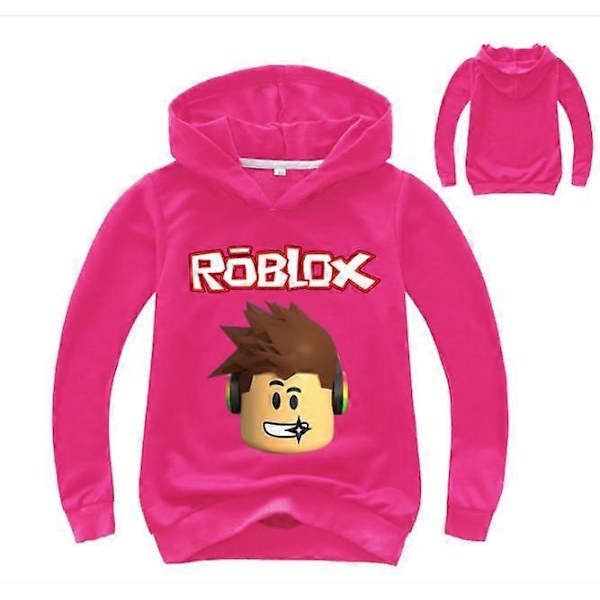 Roblox Genser for Gutter og Jenter - WELLNGS Rose red 100cm