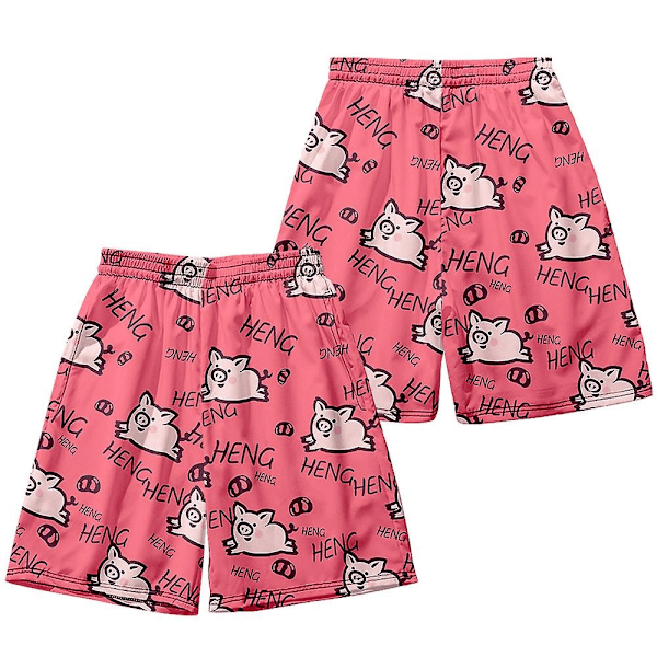 Tilbud Sommer Patrick Star Shorts T-shirt Sæt Ferie Strand Strandbukser Herre Blomsterbukser Trend Rundt Surf Casual Bukser-WELLNGS 16 S