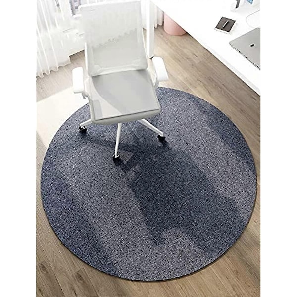 Kontorstolmatte for tregulvbeskyttelse Rullestolmatte Rund Gulvteppe Sklisikker Gulvmatte Beskytt Teppe Hardtre Gulv Vaskbar - WELLNGS 140cm