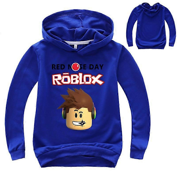 Roblox Genser for Gutter og Jenter - WELLNGS dark blue 150cm