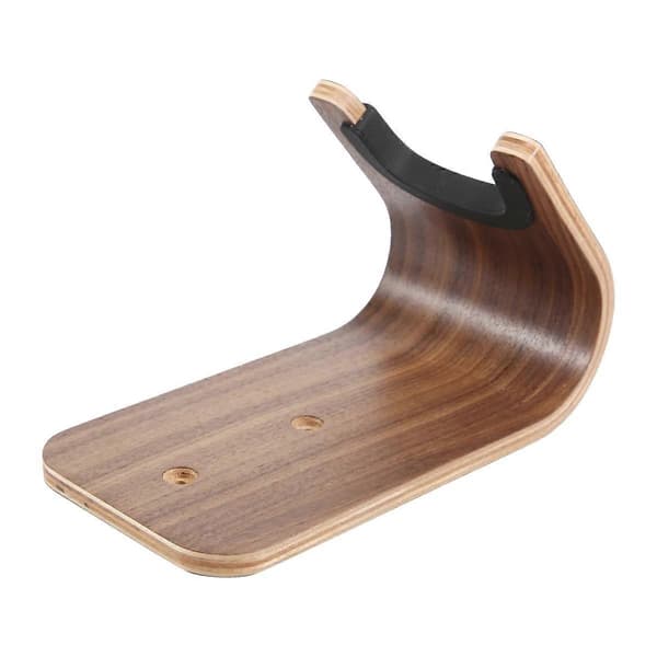 Gitarr Skateboard Väggupphängning Design Böjt Trä Gitarrhängare Väggfäste Gitarrhållare Akustisk Gitarr-WELLNGS