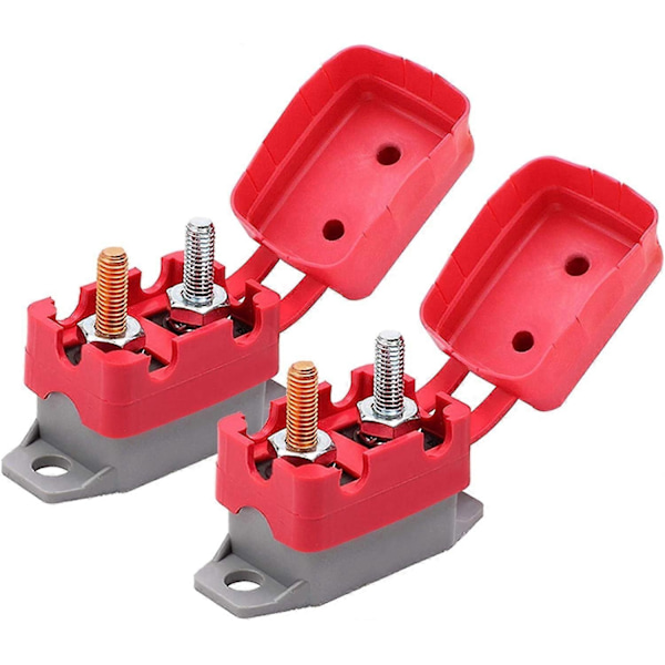 DC 12V - 24V Automatisk Nulstillingskredsløbsafbryder med Dæksel Bolte-På til Bilindustrien osv. - WELLNGS AR 40A