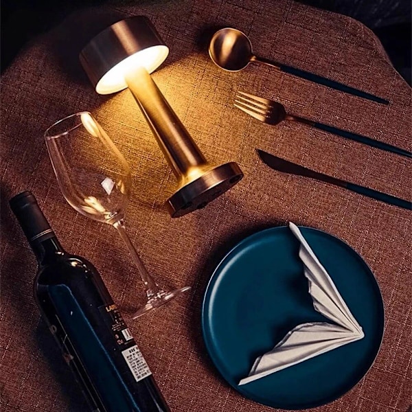 Bordlampe med touch-funktion 2-pak - WELLNGS gold
