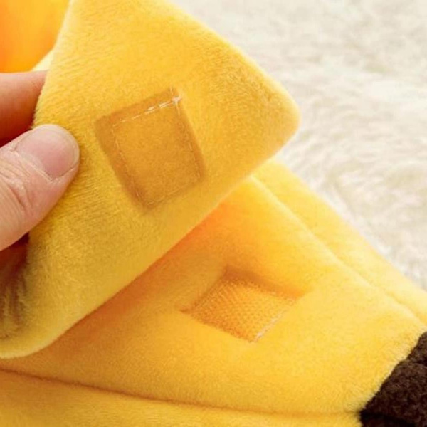 Söt Bananformad Kattsäng, Mjuk Kattsäng för Kramar, Charmig Husdjursäng för Katter, Kaniner & Små Hundar Ye-WELLNGS