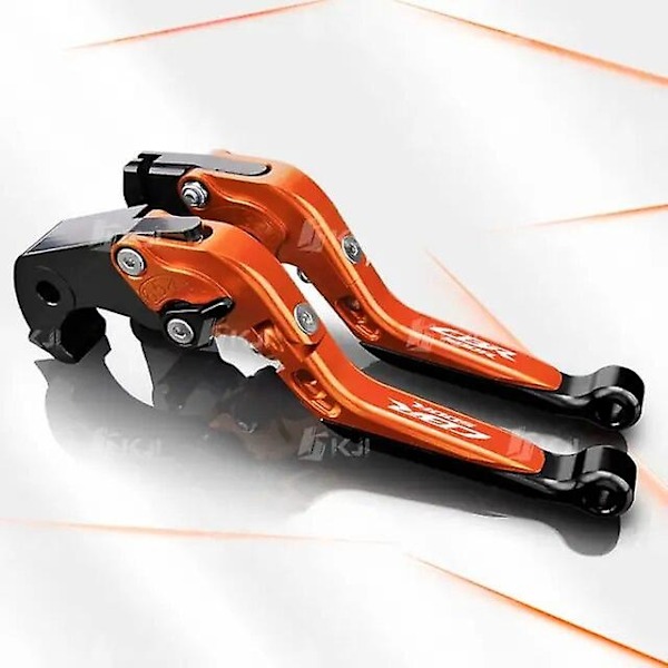 for Honda CBR500R CBR 500R 2013-2021 Justerbar Clutchspak og Bremsehendesett Justerbar Sammenleggbar Håndtaksspak Motorsykkel Tilbehør DelerMotor-WELLNGS Orange