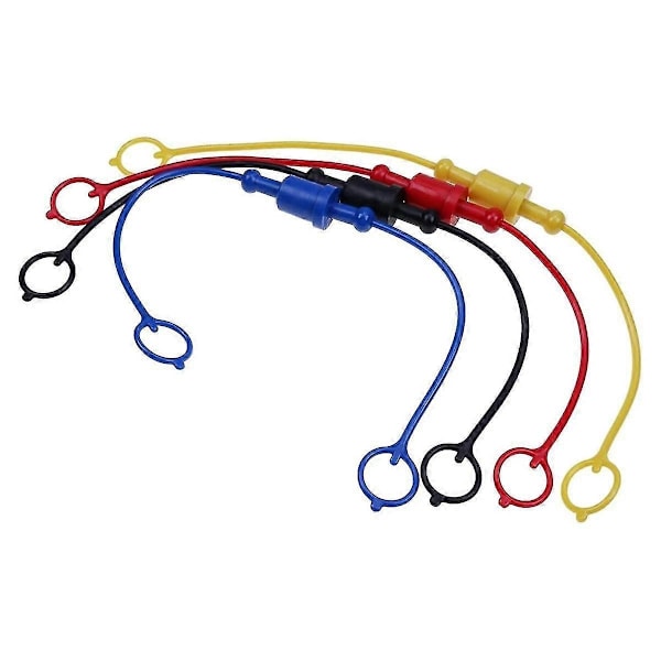 4 set hydrauliska snabbkopplingar han-dammlock och hon-plugglock, gummiplugg/dammlock (-A 1/2 tum-WELLNGS