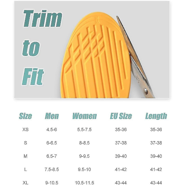 Supinationssåler til overpronation og fodjustering - Ortopædiske indlæg til mænd og kvinder - Korrigerende fodstøtter til lindring af supination - Good-WELLNGS Grey Size 32 34