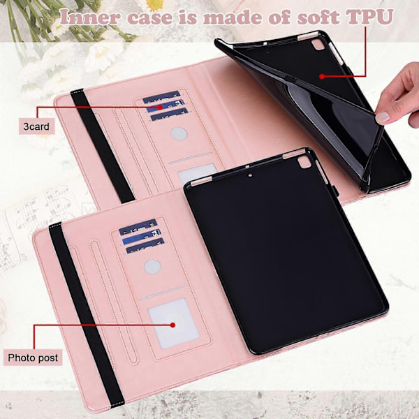 för Samsung Galaxy Tab S2 9.7 PU Läderfodral - WELLNGS Pink