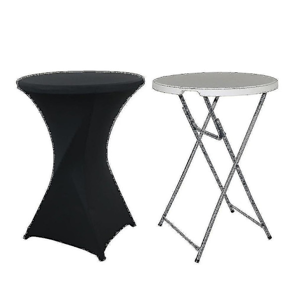 Cocktailbordsovertræk Stræk Spandex Cocktailbordsovertræk til Bryllup, Banket og Fest - WELLNGS Emerald 80*110cm