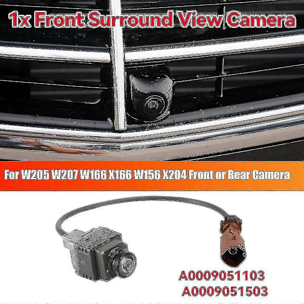 Bil Frontvy Kamera 360 Surround Kamera A0009051103 för W205 W207 W166 X166 W212 W218 W156 A0009-WELLNGS