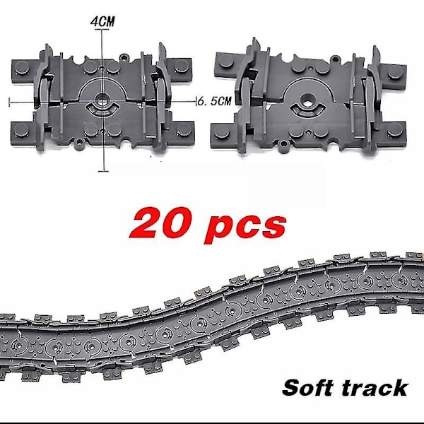 Nye By Tog Fleksible Spor Myke Rette Buede Skinner Bryter Byggekloss Kreative Modeller Jernbaner leker for Barn Gaver-WELLNGS Soft track-20pcs