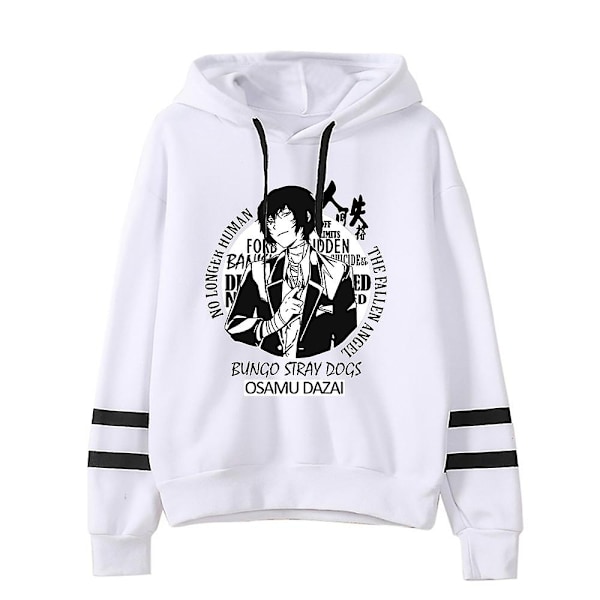 Anime-huppari Bungo Stray Dogs -paidat miehille ja naisille, pariskunnalle, ylisuuri huppari, hip hop -huppari, Harajuku-katumuoti - WELLNGS black 14 M