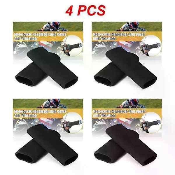 1/2/4 STK. Grip Puppies Motorcykel Grebsovertræk Skum Komfort Kompatibel med Styrgreb UK-forsendelse Styrbetræk - WELLNGS 4pcs