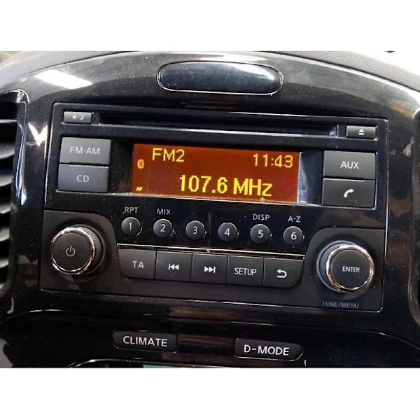 Auton radio CD-soitin LCD-näyttö Nissan X-trailille Qashqaille Note Navaralle Juke Frontier Dualisille Suzuki Equatorille - WELLNGS