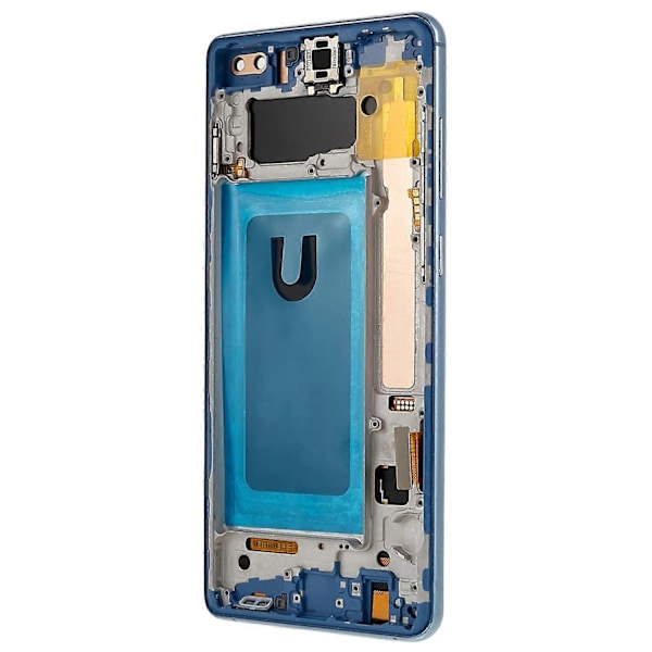 til Samsung Galaxy S10 Plus G975 LCD Skærm og Digitizer Samling + Ramme Udskiftningsdel - WELLNGS Style B