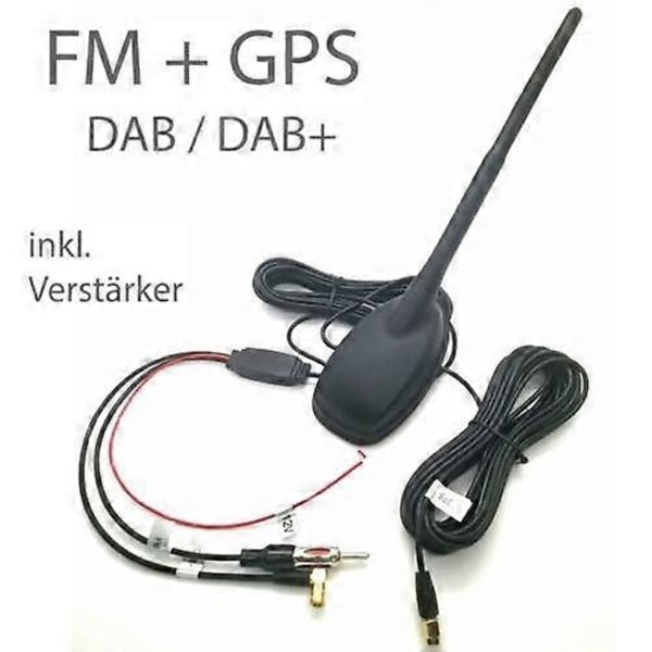 DAB-automaattiantenni + FM + GPS DACHANTENNE Universaali DAB+ automaattiantenni KFZ-antenni - WELLNGS