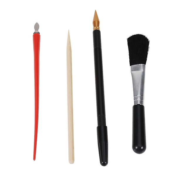4 st. Scratch-målning Verktyg DIY Pennset Bärbar Scratcher Hantverkssats-WELLNGS