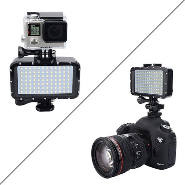 Dykkerlys LED Dæmpbar Natlys Videolys Dykning Undervandslys til Go Pro Hero-WELLNGS 0 0