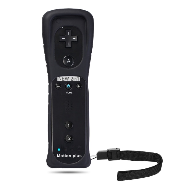 Wii-kontroller med Motion Plus / kontroller for Nintendo-WELLNGS black