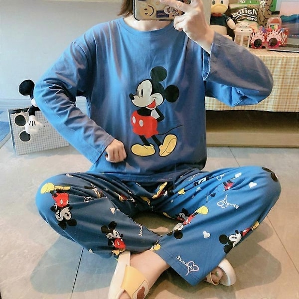 Gabors Disney tecknad animation Donald Duck dam pyjamas populär höst långärmad bekväm ytterkläder hem kläder kostym - WELLNGS A 40-46kg