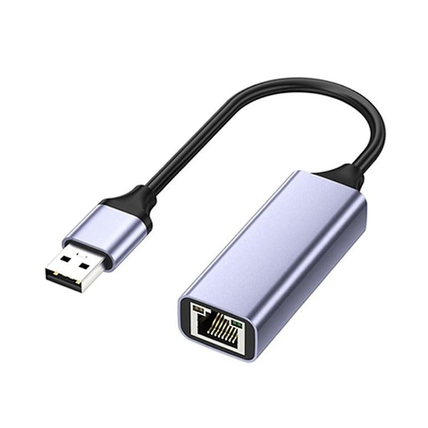 Usb til Rj45 Ethernet-adapter Usb3.0 Pc Internett Usb 1000mbps Nettverksadapter for Bærbar PC/TV-boks-WELLNGS