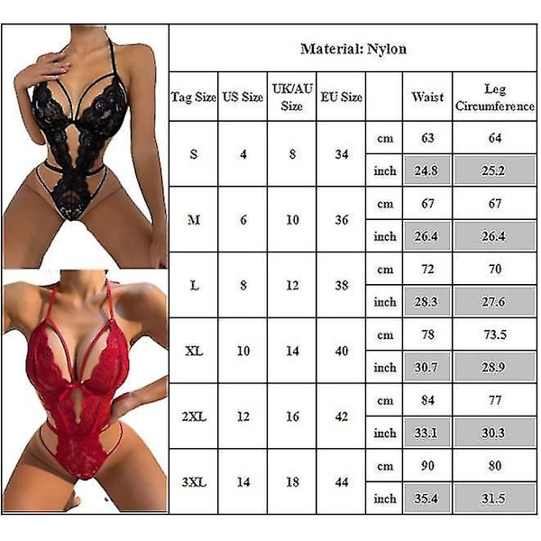 Naisten seksikäs liivit ja haalarit Babydoll-alusvaatteet - WELLNGS Black 2XL